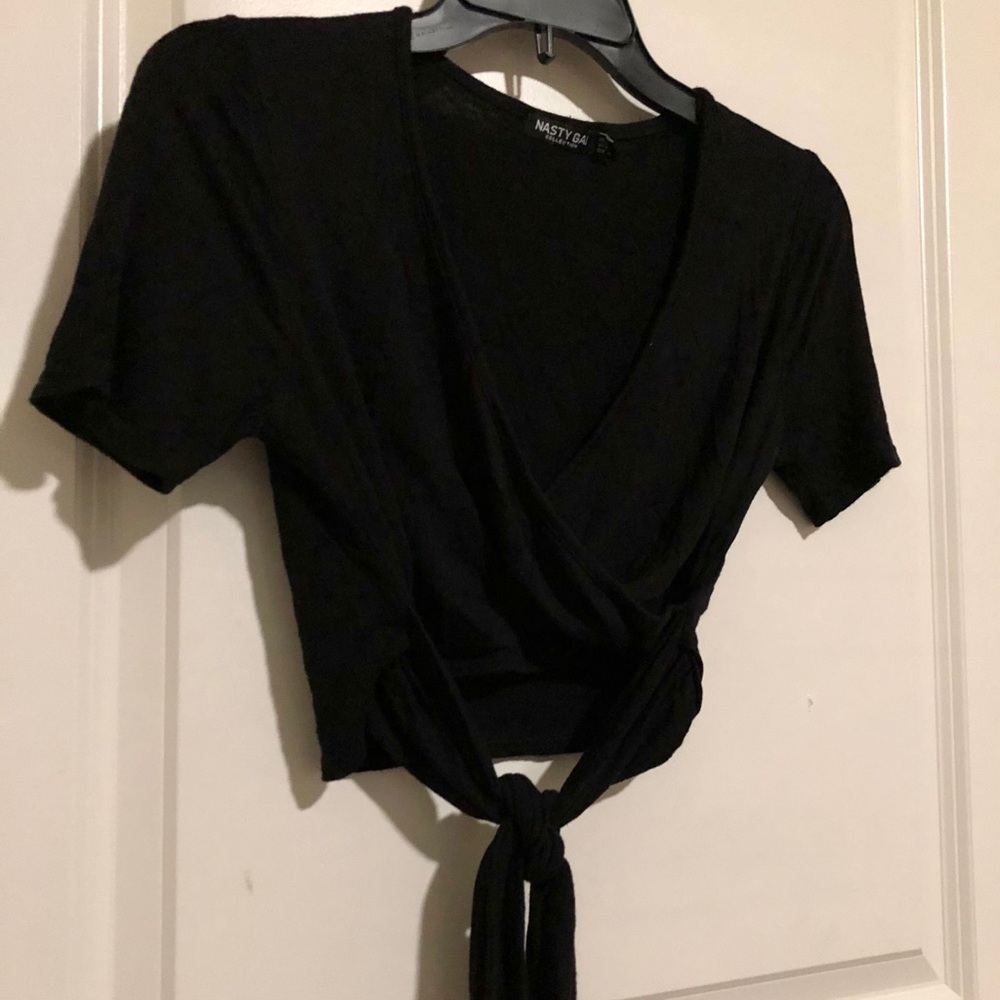 Wrap crop top